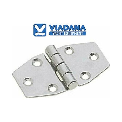 Charnière inox 316 octogonale 64x37 viadana (1/2)