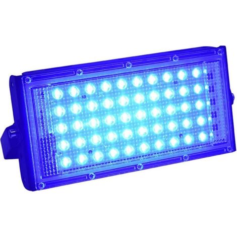 Projecteur LED extérieur 50W, étanche IP66, projecteur extérieur ultra-lumineux, blanc froid pour jardin, cour, garage, Classe énergétique E - Lumière bleue (1/5)