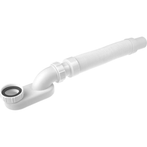 Badewannenablaufset mit flexiblem Schlauchsiphon DEANTE KXY991W weiß