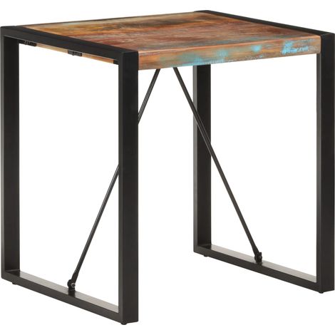 Esstisch 70x70x75 cm Recyceltes Massivholz