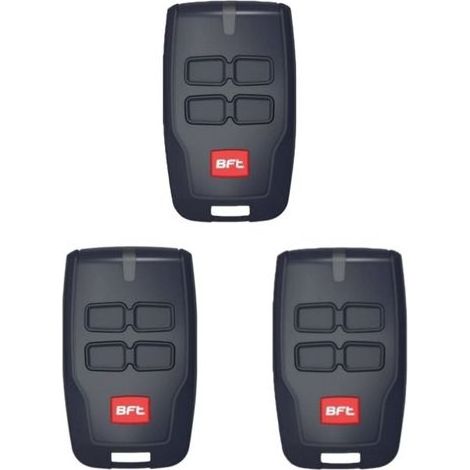 Lot de 3 bft télécommande 12v 4 canaux 433 mhz mitto b rcb04 r1 2600535 d111906 (1/2)
