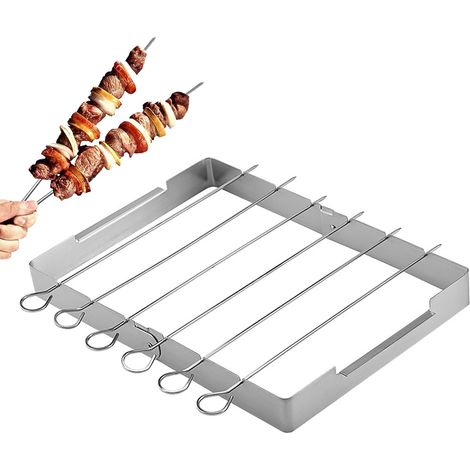 Parrilla portátil de acero inoxidable para barbacoa, resistente al calor, ideal para patio, hogar, picnics y eventos al aire libre. (1/5)