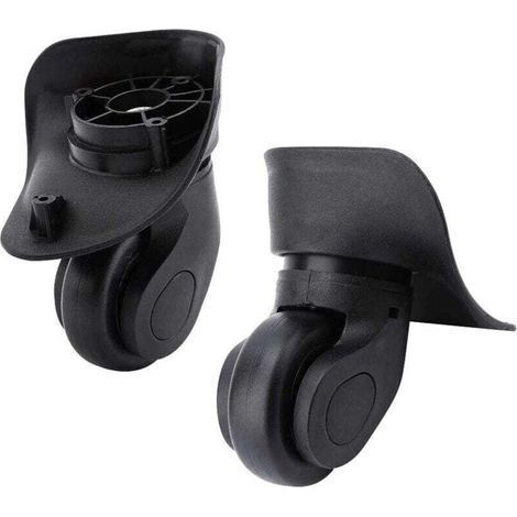 Paire de Roulette Valise Pièce Détachée de Rechange Universelle Roue Multidirectionnelle en Caoutchouc Silencieuse Durable pour Changer Réparer Roue Valise Bagages Samsonite Platinium (1/4)