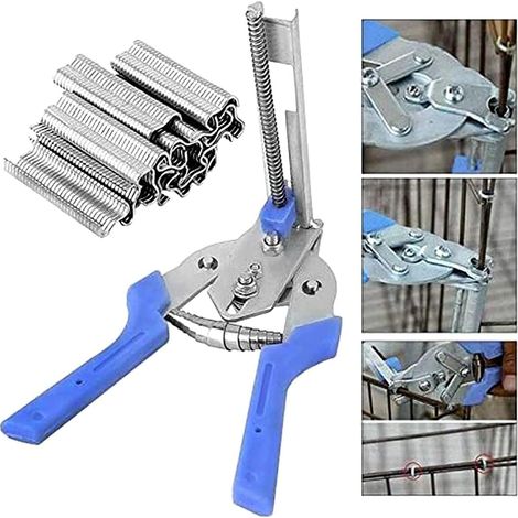 Pince à agrafes type M, 600 pièces, pour clôture et agrafage (1/5)