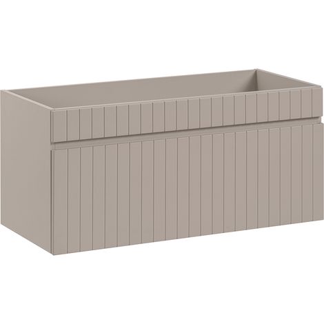 Waschtischunterschrank 100cm Zelie mit 1 Schublade, Kaschmir