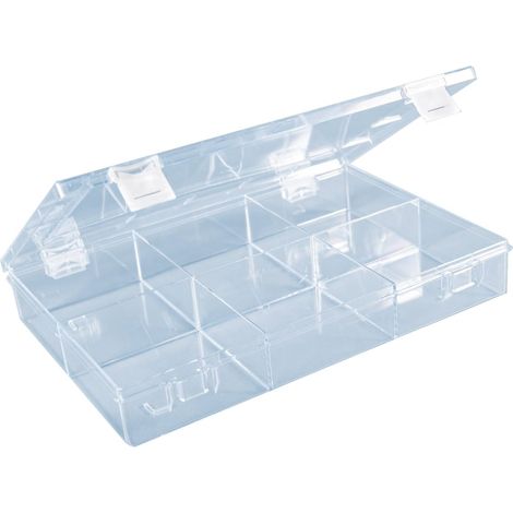 Boîte à assortiment PS CLASSIC, 6 compartiment 225x335x55 mm, transparent (1/5)