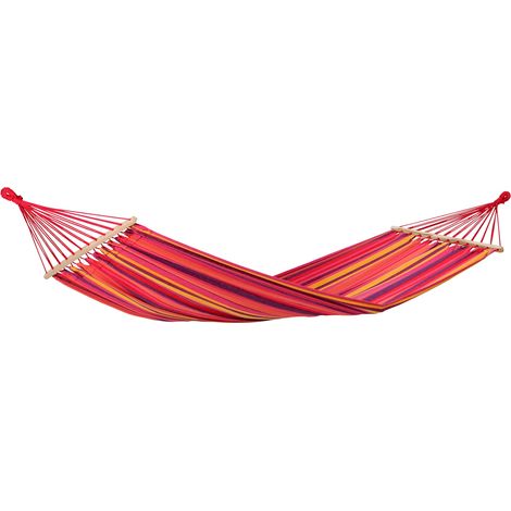 AMAZONAS Tonga Vulcano Hängematte Stabhängematte wetterfest 200cmx100 cm rot/bunt