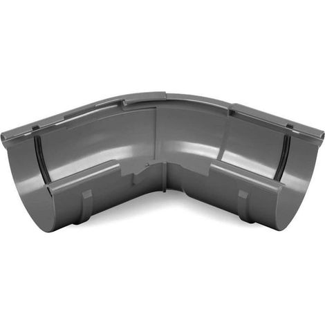 Angle Extérieur Réglable pour Gouttière Graphite, Système 125