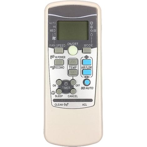 Télécommande de climatisation compatible avec les modèles Rkx502a001c, Rkx502a001b et Rkx502a001 (1/4)
