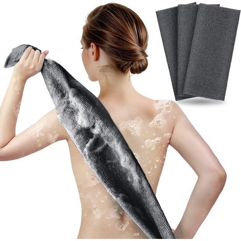 Toallas de baño, Aptas para todo tipo de piel, Dejan la piel más suave, Toallas de secado rápido, Juego de 3-30 x 90 cm (1/5)