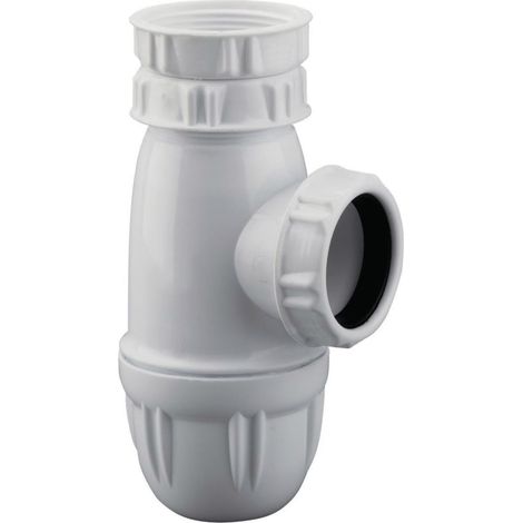Siphon évier blanc réglable nf (1/2)