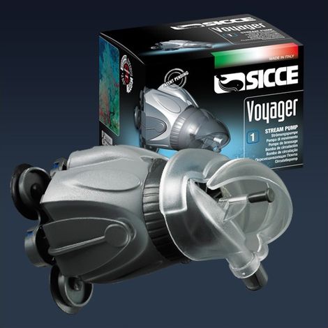 Pompe de brassage Sicce Voyager 1 de 2300 l/h pour aquariums (1/3)