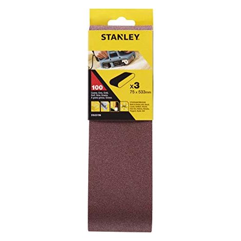 3 nastri abrasivi stanley 75x533 grana 100 - sta33196-xj (1/3)