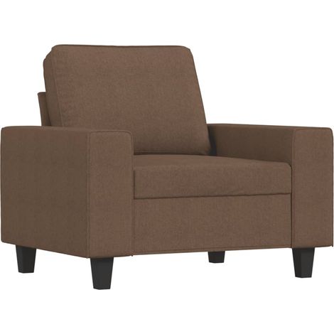 Fauteuil de Salon，Chaise，Fauteuil Marron 60 cm Tissu CFW373394 (1/5)