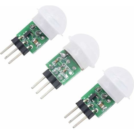 Modulo PIR piroelettrico AM312 Mini, sensore PIR a infrarossi per il rilevamento del movimento del corpo, rilevatore di movimento manuale a infrarossi (1/5)