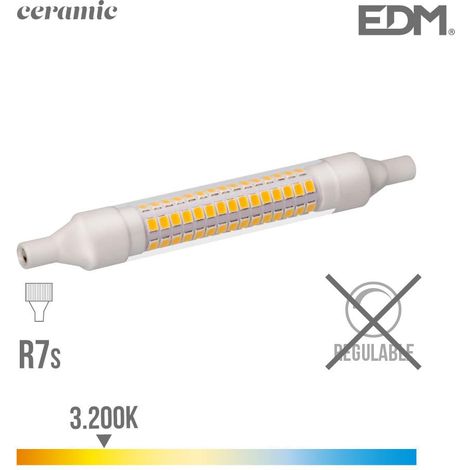 Lineare EDM-LED-Lampe 118 mm R7S 9 W 1150 lm 3000 K warmes Licht 118 x Ø 16 mm