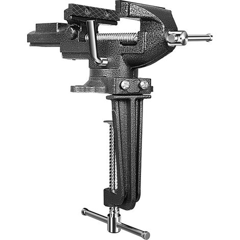 Backenbreite 85 mm Schraubstöcke, TEENO Schraubstock mit 360-Grad-Drehbasis, Gussstahlmaterial, Spannkraft 800 kg (Backenbreite: 85 mm)