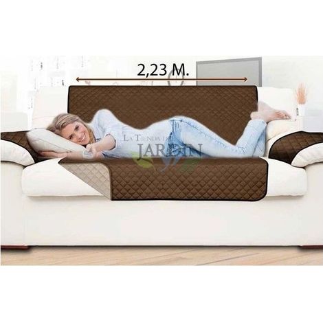 Schutzhülle für wendbaren 2-Sitzer-Sessel in Braun und Beige