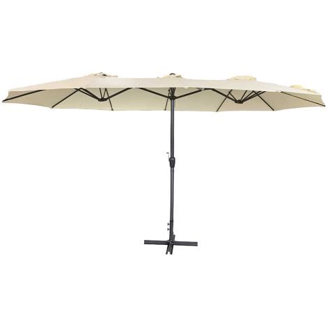 OMBRELLONE DOPPIO DA GIARDINO mt 2,7 x 4,6
