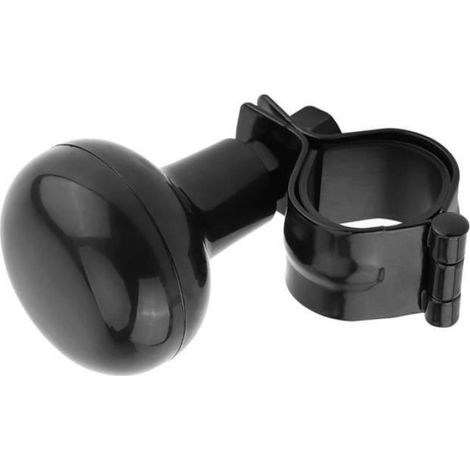 Boule de volant robuste de voiture universelle noire - (1/2)