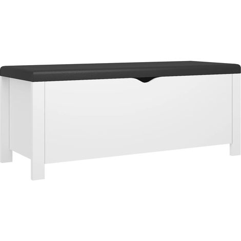 Maison Exclusive - Contenitore con Cuscino Bianco 105x40x45cm Legno Multistrato (1/5)