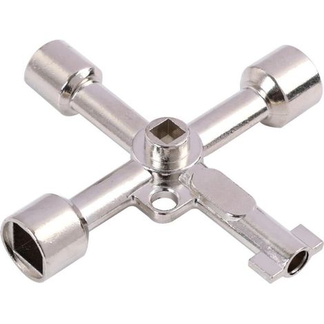 Clé multifonction à quatre voies, clé triangulaire pour la poubelle, hayon électrique (1/4)