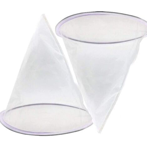 Ensemble de 2 filtres à miel avec filtre conique en nylon et anneau métallique pour l'apiculture et l'extraction du miel