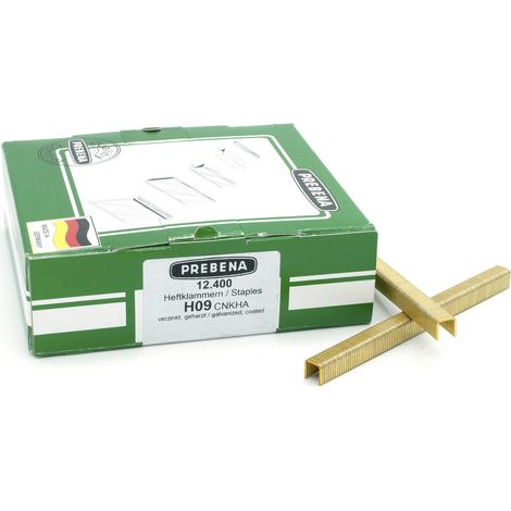 Prebena H09CNKHA Heftklammern-Set 12400 St. Abmessungen (L x B) 9 mm x 8.60 mm (1/2)