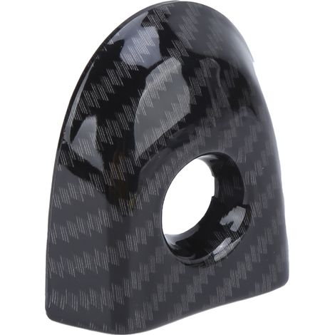 Poignée de porte avec serrure et cache 806441KK0D, style fibre de carbone, côté conducteur, remplacement pour Nissan Juke (1/5)