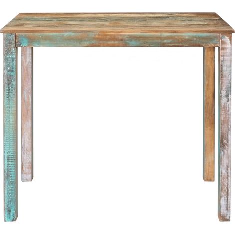 Bar Table 110 x 55 x 100 cm Solid Reclaimed Wood Multicolour vidaXL (1/4)