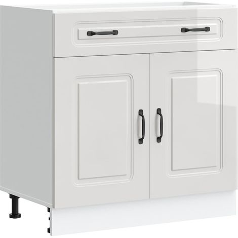 Maison Exclusive - Base da Cucina Kalmar Bianco Lucido in Legno Multistrato