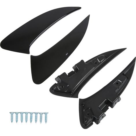 Lot de 4 becquets de ventilation de pare-chocs arrière gauche et droit, noir brillant, de remplacement pour Mercedes-Benz C118 X118 CLA35 (1/5)