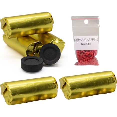 Carbone Yasmeen Bakhoor, 5 rotoli da 30 pezzi - 33 mm (1/3)