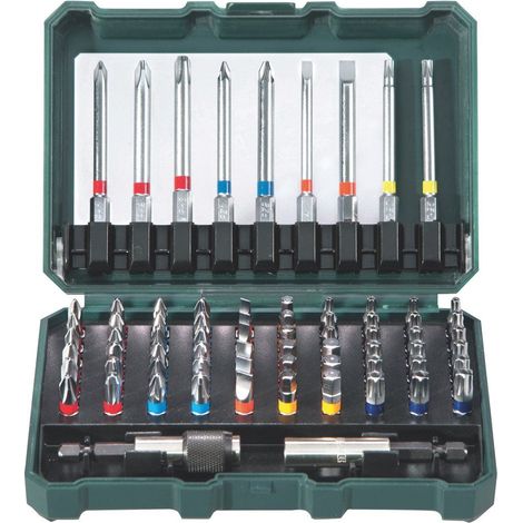 Premium 71-Piece Screwdriver Bit Set with 2.5mm Drill Bits, 65mm Bit Holder, S2 Steel Construction, Color-Coded for Easy Bit Identification (1/3)