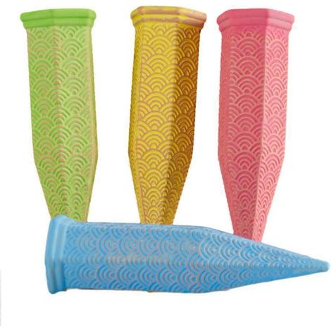 Lot de 4 piquets d'arrosage automatiques en terre cuite, petits dispositifs d'arrosage pour les vacances (1/4)