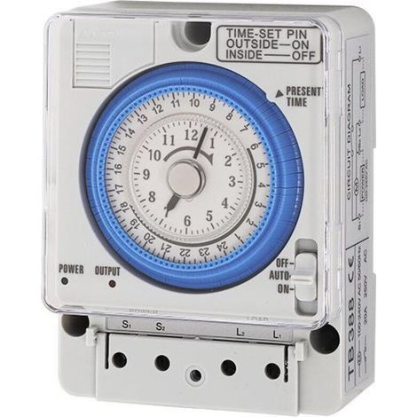 250 V AC, 16 A, 24-Stunden-Zeitschaltuhr, universelle analoge Zeitschaltuhr