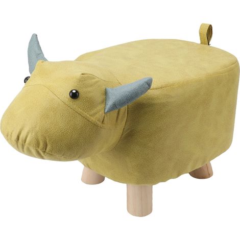 Tabouret en forme d'animal de dessin animé, robuste, antidérapant, silencieux, doux et multifonctionnel, repose-pieds mignon pour enfants