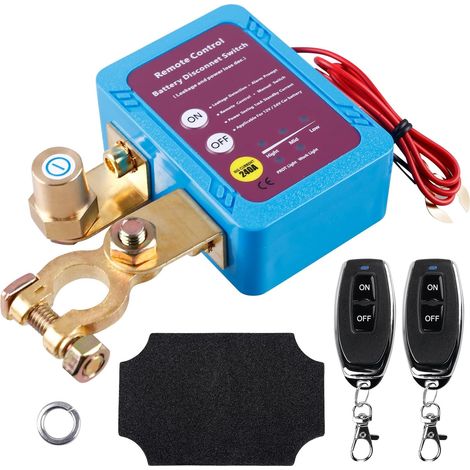 Coupe-circuit sans fil pour voiture télécommandé, 12V, 240A, interrupteur coupe-batterie antivol, arrêt automatique, protection de batterie 12V pour voiture, VR, VTT, camion (1/5)