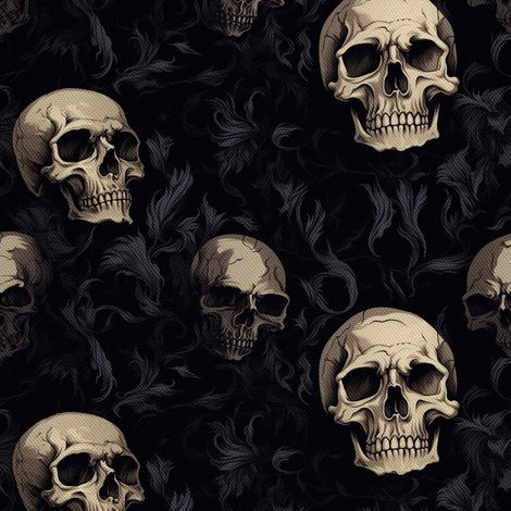 Tela Oxford decorativa para exteriores - Motivo de calavera I DX4635 (1/5)