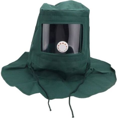 Masque De Sablage - Front Bombé Transparent - Design Ventilé Pour Respiration Optimale - Compatible Toutes Tailles De Tête - 1 Pièce (1/5)