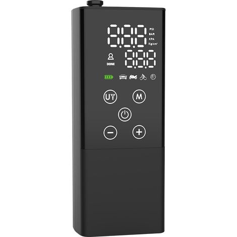 Gonfleur de pneus rechargeable sans fil pour voiture, moto, vélo (1/5)