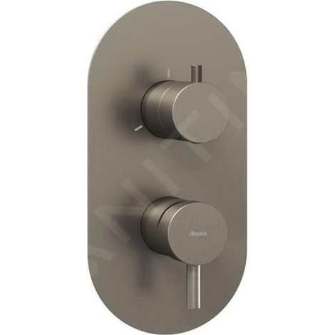 Ravak Espirit - Mitigeur encastrer 3 sorties, graphite brossé X070320 (1/3)