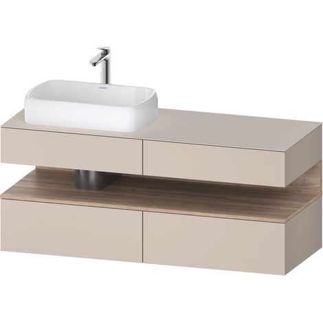 Duravit Collection One Meuble sous-vasque sur console, 2 tiroirs,