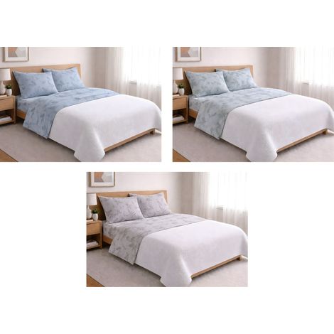 Completo Lenzuola Letto In 100% Cotone Made Italy Disegno Soffione, misuraSingolocoloreVerde