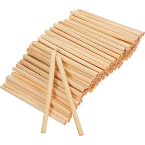 Lot de 100 tubes en roseaux naturels pour apiculture, bricolage, construction de maison d'abeilles, essentiel pour la pollinisation et l'élevage (1/5)