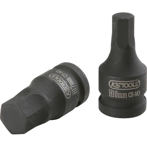 1/2" Kraft-Bit-Stecknuss Innensechskant, kurz, 5/16" (1/3)