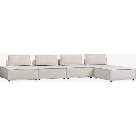 SKLUM 4-teiliges modulares Sofa und Ottomane im Stoff Vermont (1/5)