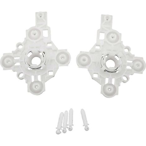 Kit de montaje de espejo lateral (cristal, lente, plástico blanco) con clip de sujeción para Honda Civic 16-120 y Accord CRV 17-21. (1/5)
