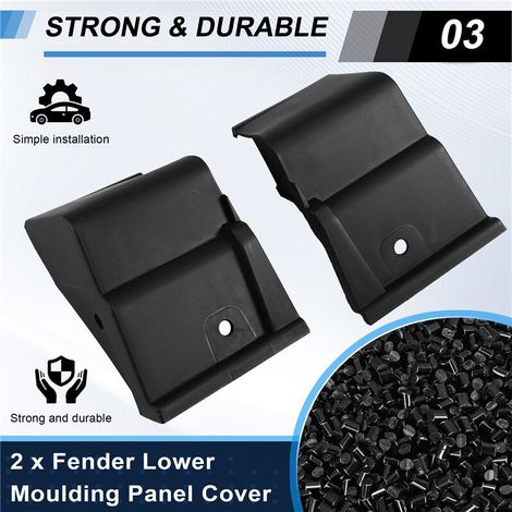 Una coppia di profili decorativi inferiori sinistro e destro per KB7W-51-W70B e KB7W-51-W80B, e per CX5 e CX-5 II (KF 2017-2019). (1/3)