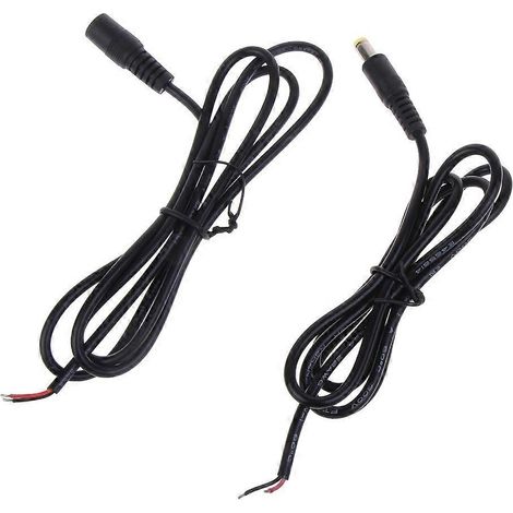 DC5521 Netzkabel mit 5,5 x 2,1 mm Buchse/Stecker, Adapterkabel